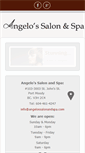 Mobile Screenshot of angelossalonandspa.com